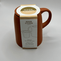 Ceramic Tea Infuser Mug: Terracotta